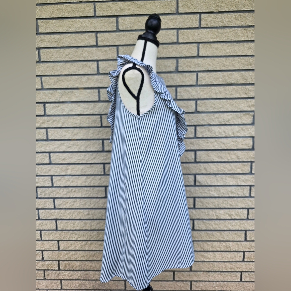 Striped Ruffle Dress - Picture 3 of 16